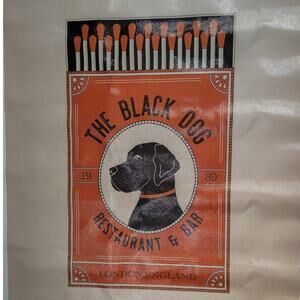 The Black Dog Restaurant & Pub Canvas Print  London England, 12x16" Unframed